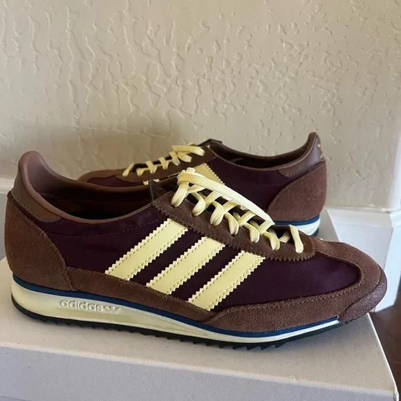 Adidas Women’s SL72 OG Maroon and Brown Sneakers - Picture 16 of 16